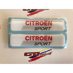 Badges Citroën Sport Blanc