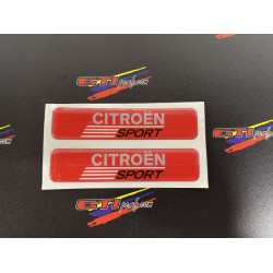 Badges Citroën Sport Rouge